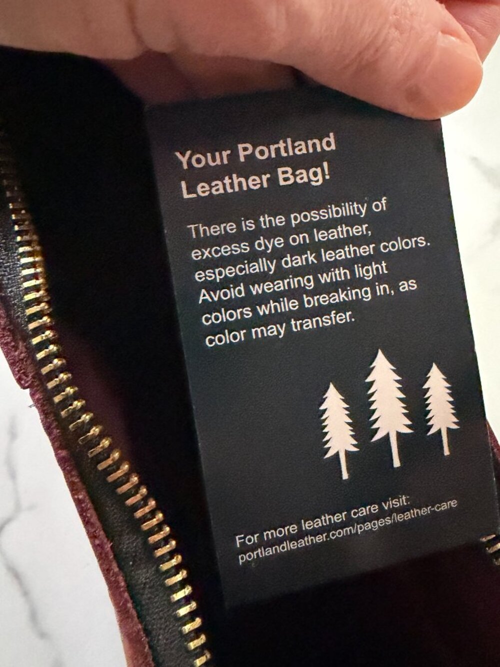 Portland Leather Goods Nora Classic Shoulder Bag Cognac - Picture 6 of 7